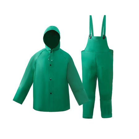 2W INTERNATIONAL Chemical Suit, Small, Green 8035-SA S